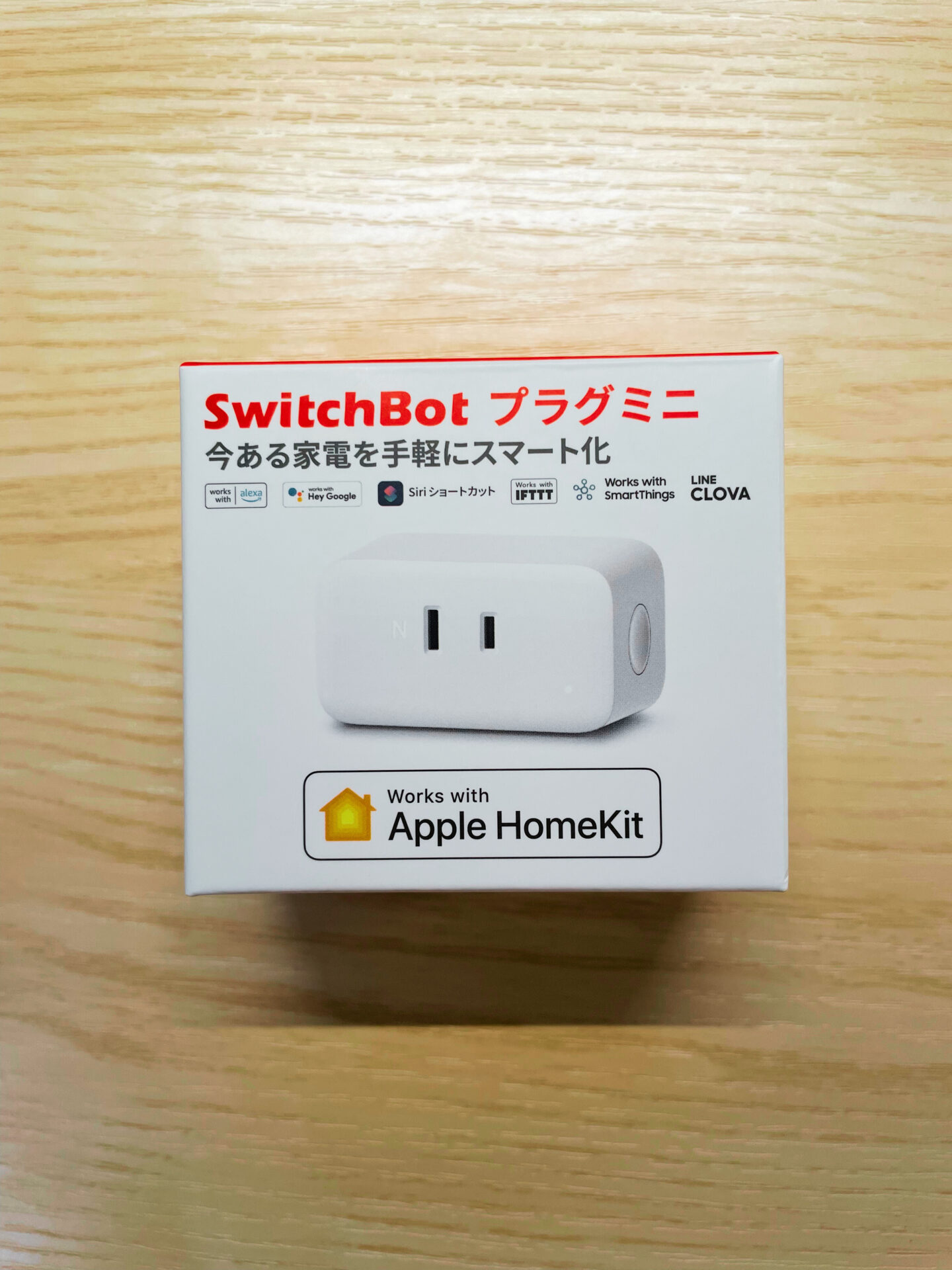 switchbotプラグミニパッケージ表面